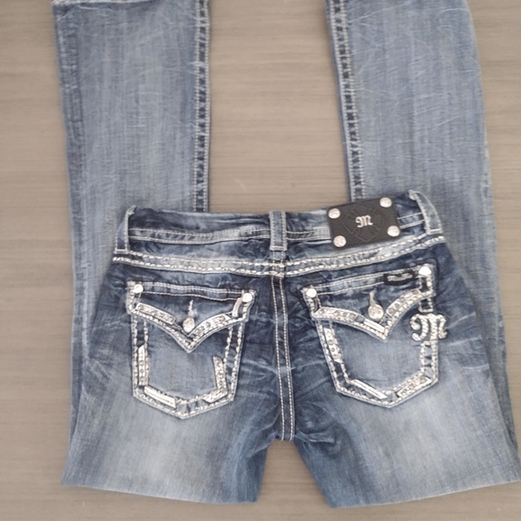 NWOT MISS ME JE5836B7R BOOTCUT SIZE 28 WITH BLING 💞💞💞💞 - Picture 9 of 15